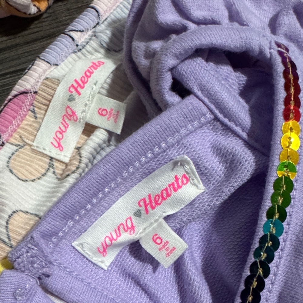 Floral and Purple Ruffle Romper Set - Picture 4 of 5
